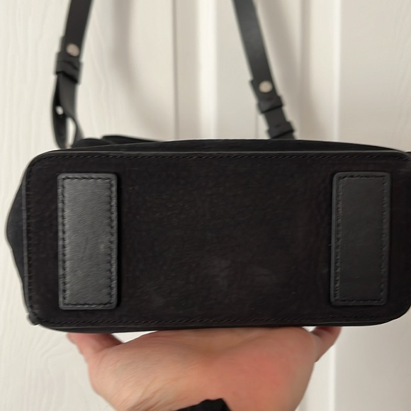 Allsaints mini Maya bag in pebbled suede - Picture 7 of 8